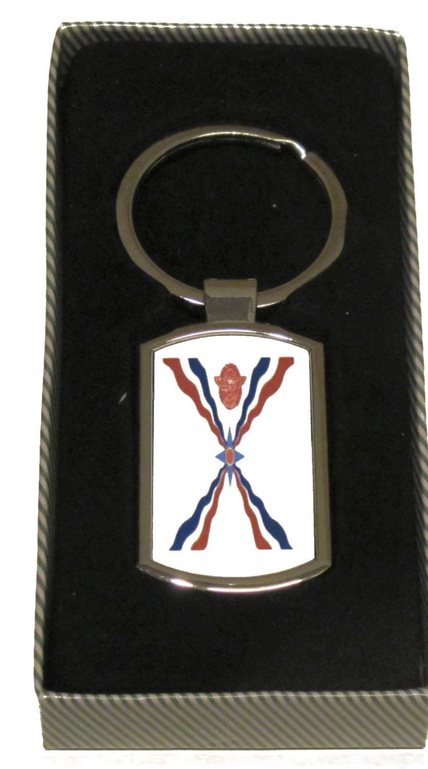 Assyrien flagga nyckelring – produktbild – Hiprock