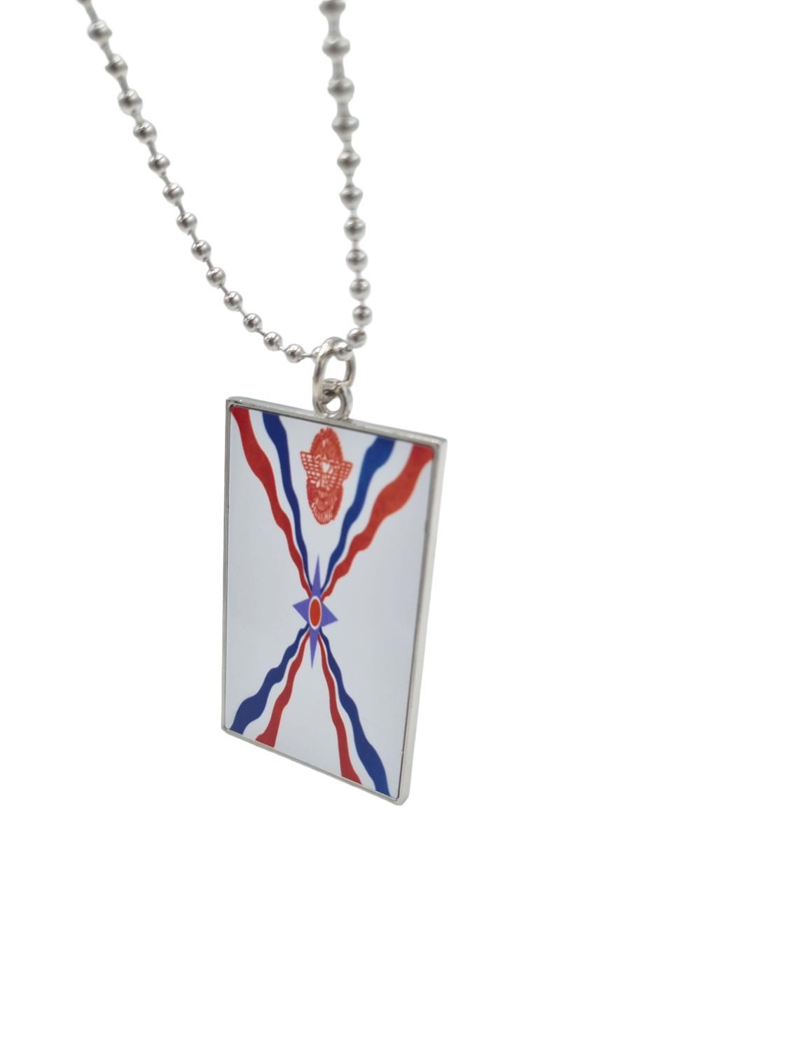Assyriska flaggan halsband – produktbild – Hiprock