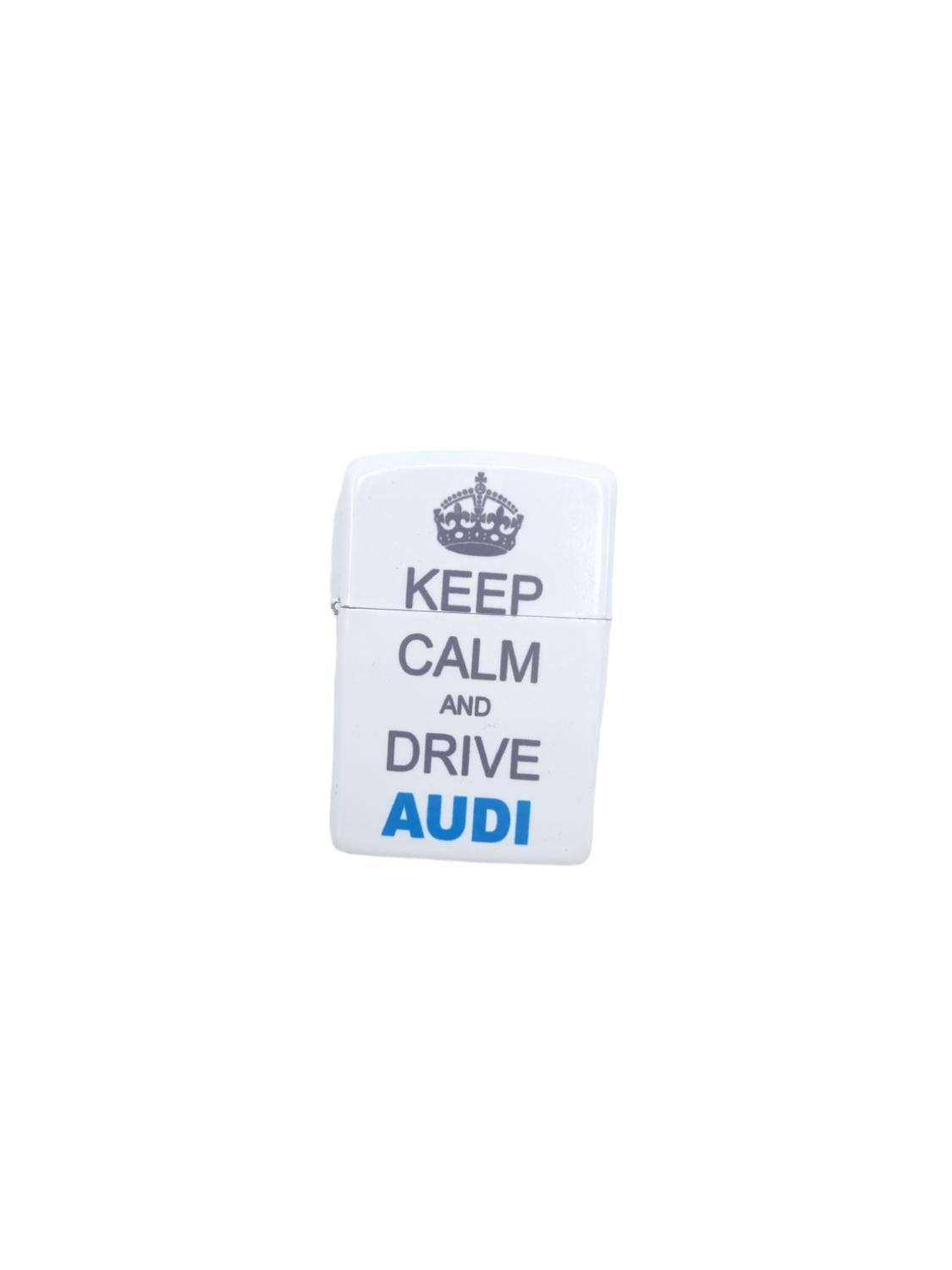Bensintändare - Keep calm and drive Audi – produktbild – Hiprock
