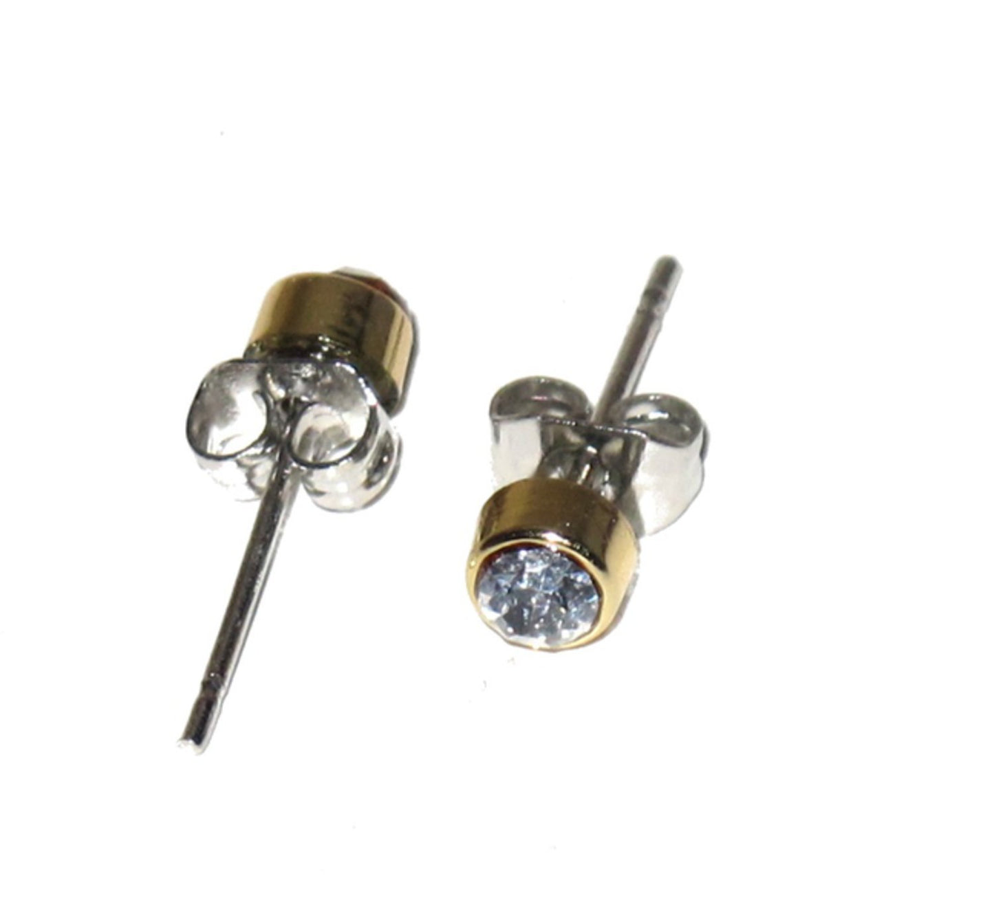 Bling Örhängen - Vit Sten