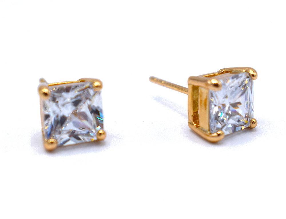 Bling Örhängen - Vit Sten – produktbild – Hiprock