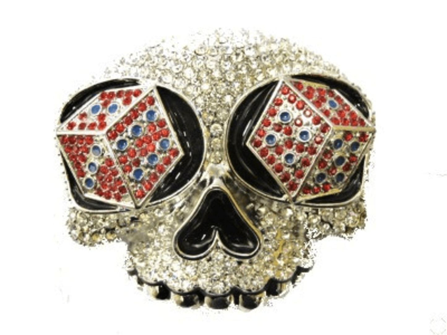 Belt Buckle - Iced Skull