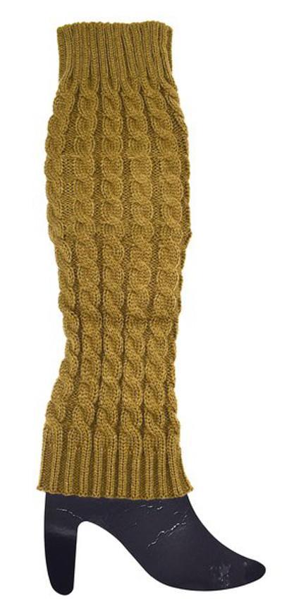 Bruna benvärmare med mönster – produktbild – Hiprock