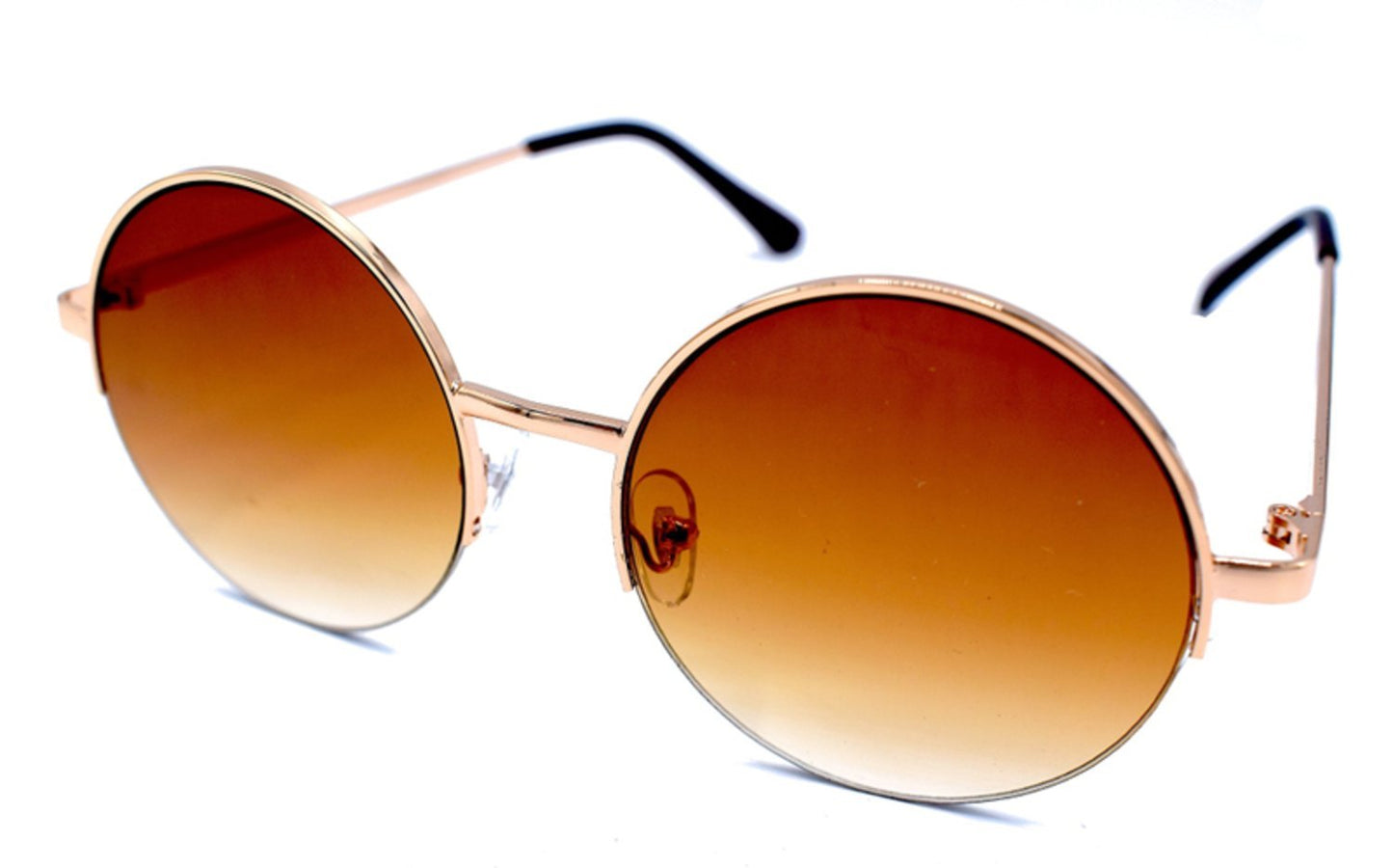 Bruna runda solglasögon – produktbild – Hiprock