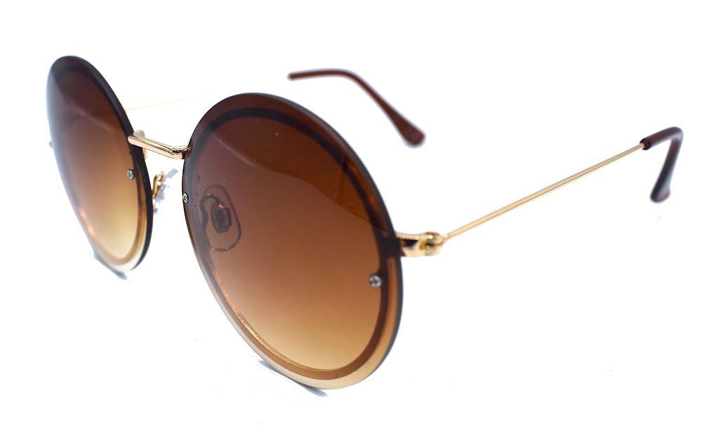 Brown round sunglasses - Rocky