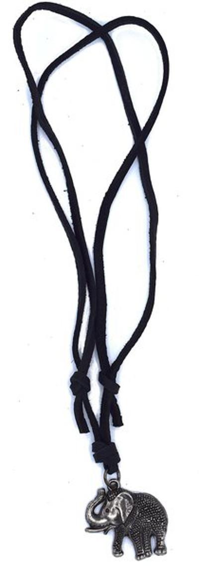 Elephant leather necklace