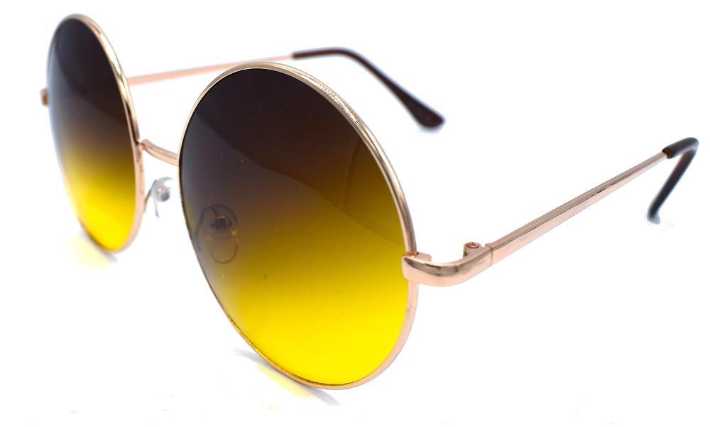 Enigma round sunglasses - Gold/yellow