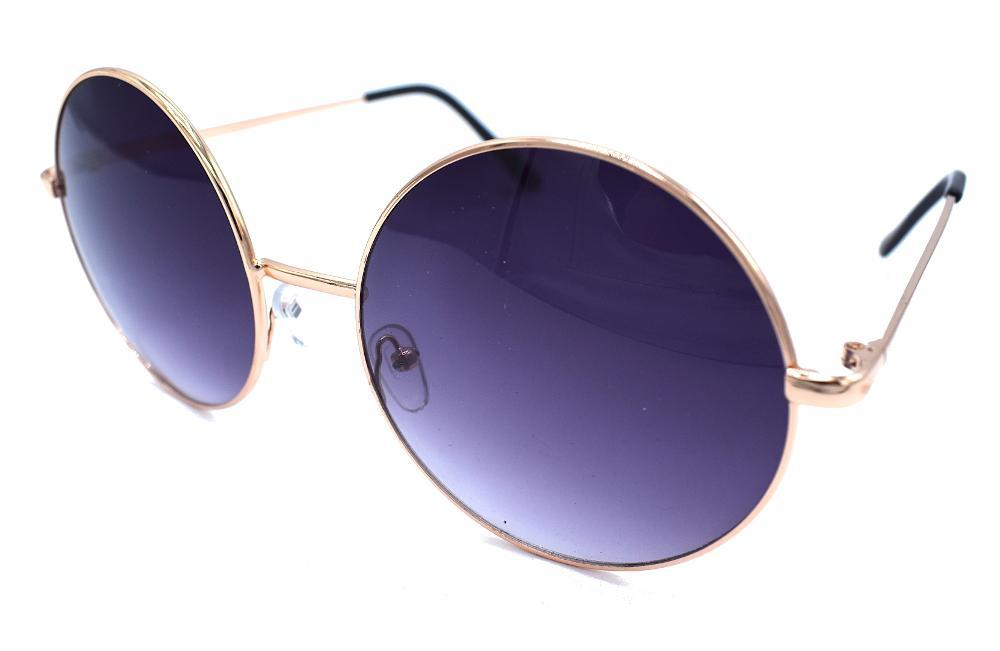 Enigma runda solglasögon - Guld/lila – produktbild – Hiprock