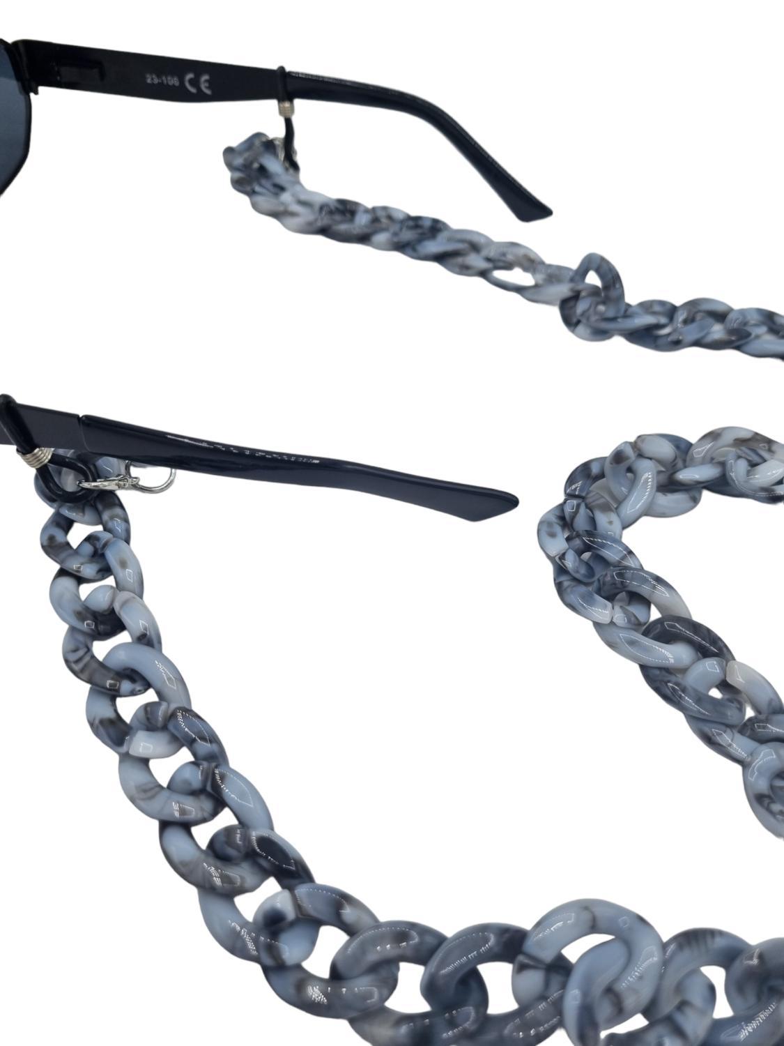 Ainutlaatuinen Senile johto / lasien johto Lasit Ketju Harmaa/Valkoinen