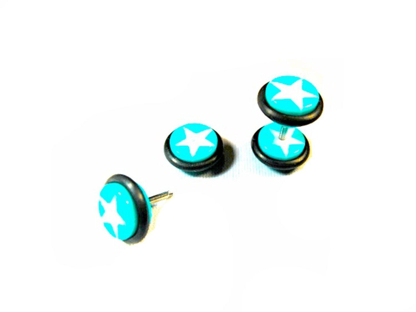 Fake Plugg Stjärna Blå och vit