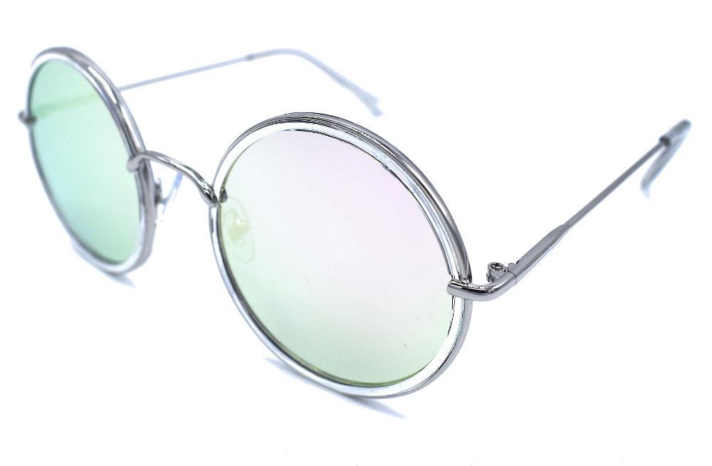 Fear round sunglasses pink/blue