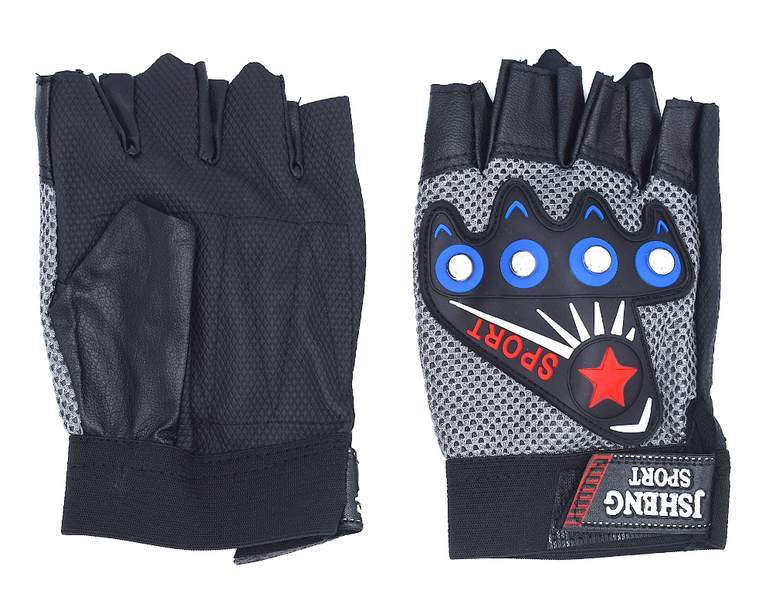 Fingerlösa handskar med runda nitar – produktbild – Hiprock