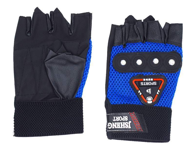 Fingerlösa handskar med runda nitar – produktbild – Hiprock