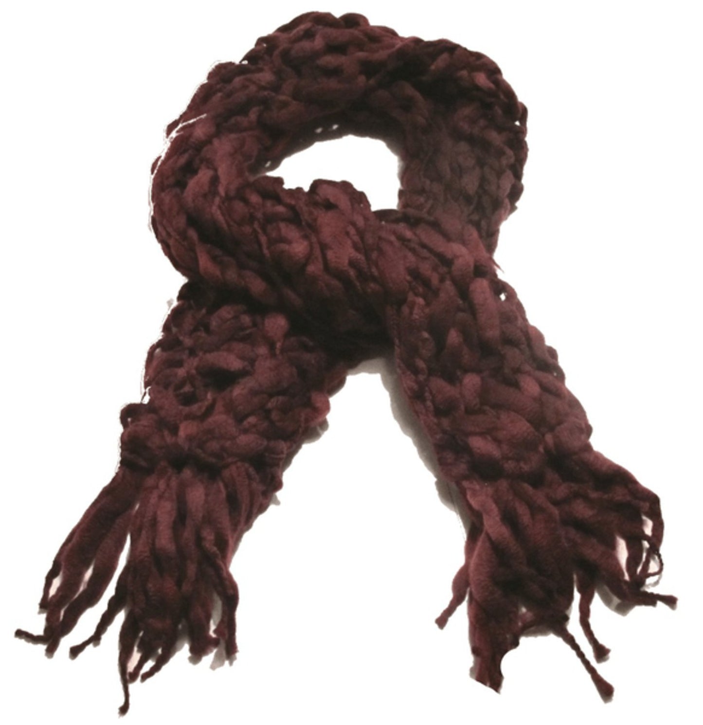 Coarse knitted scarf