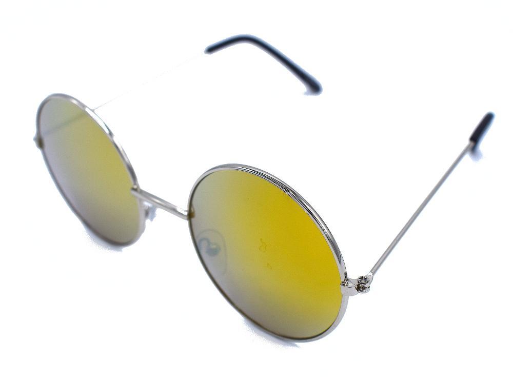 Yellow round sunglasses