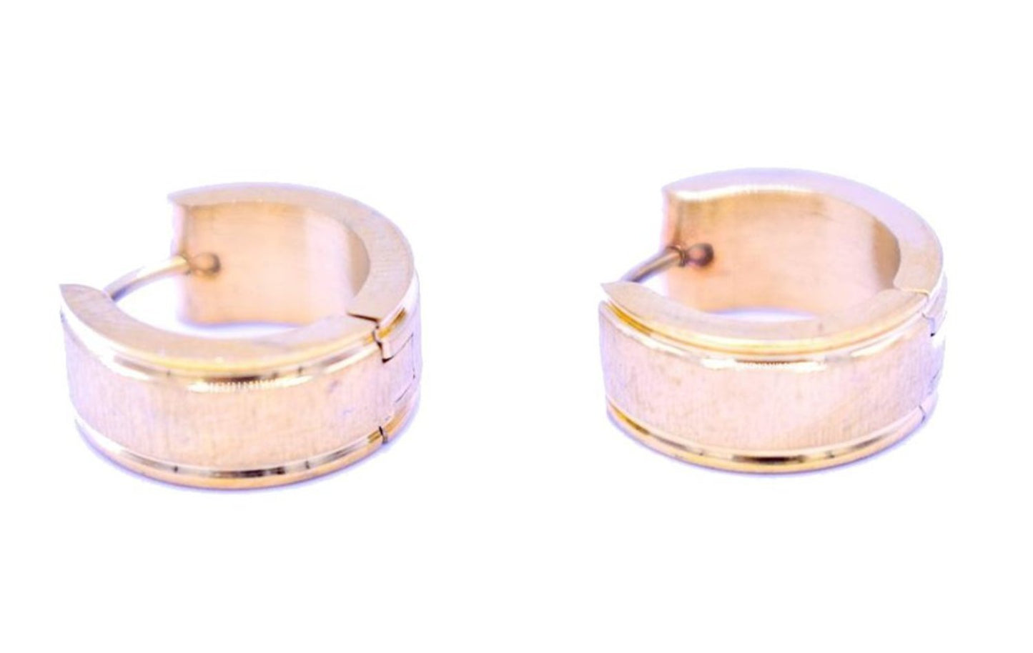 Gold colored hoop earrings