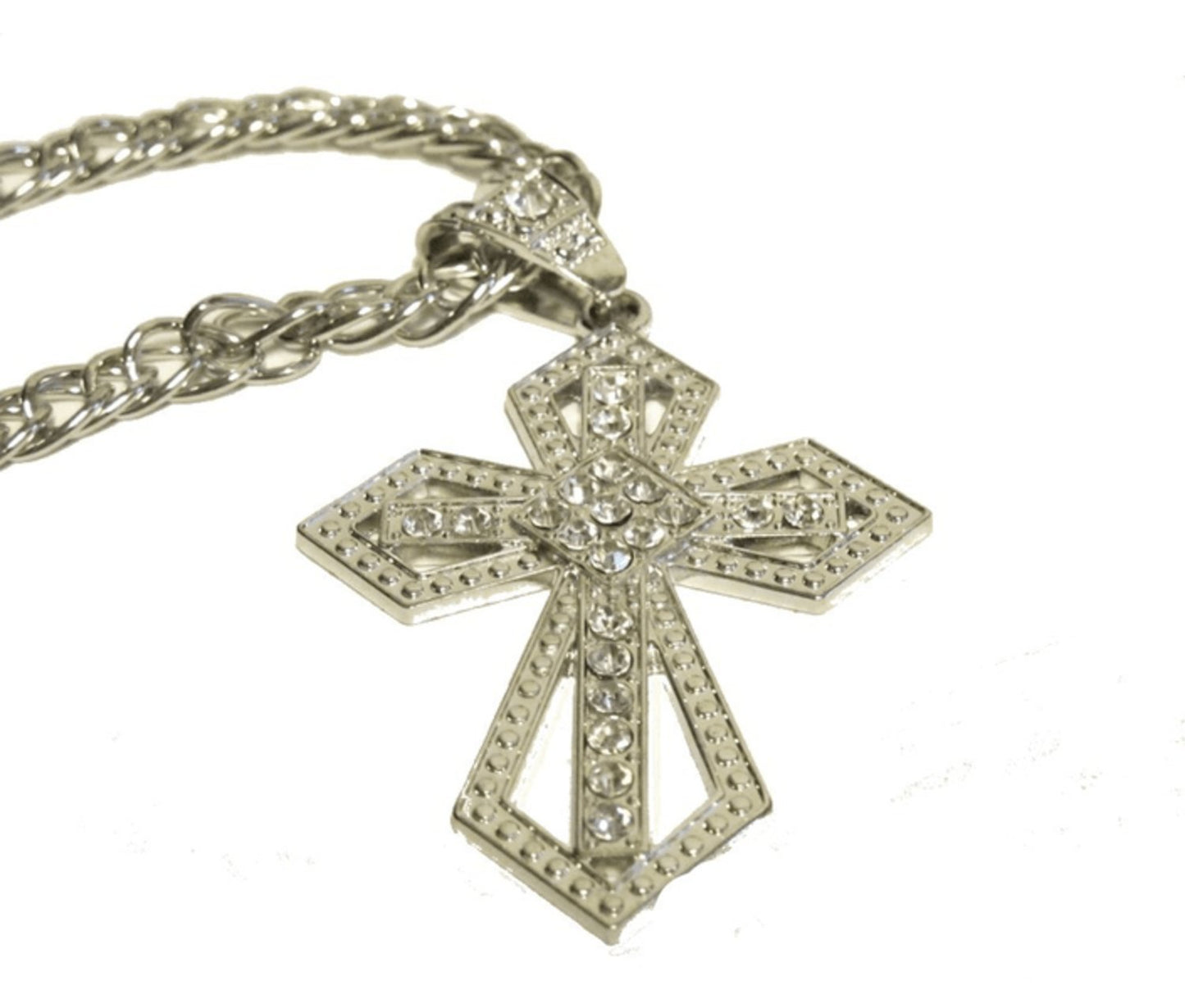 Necklace - Cross Iced