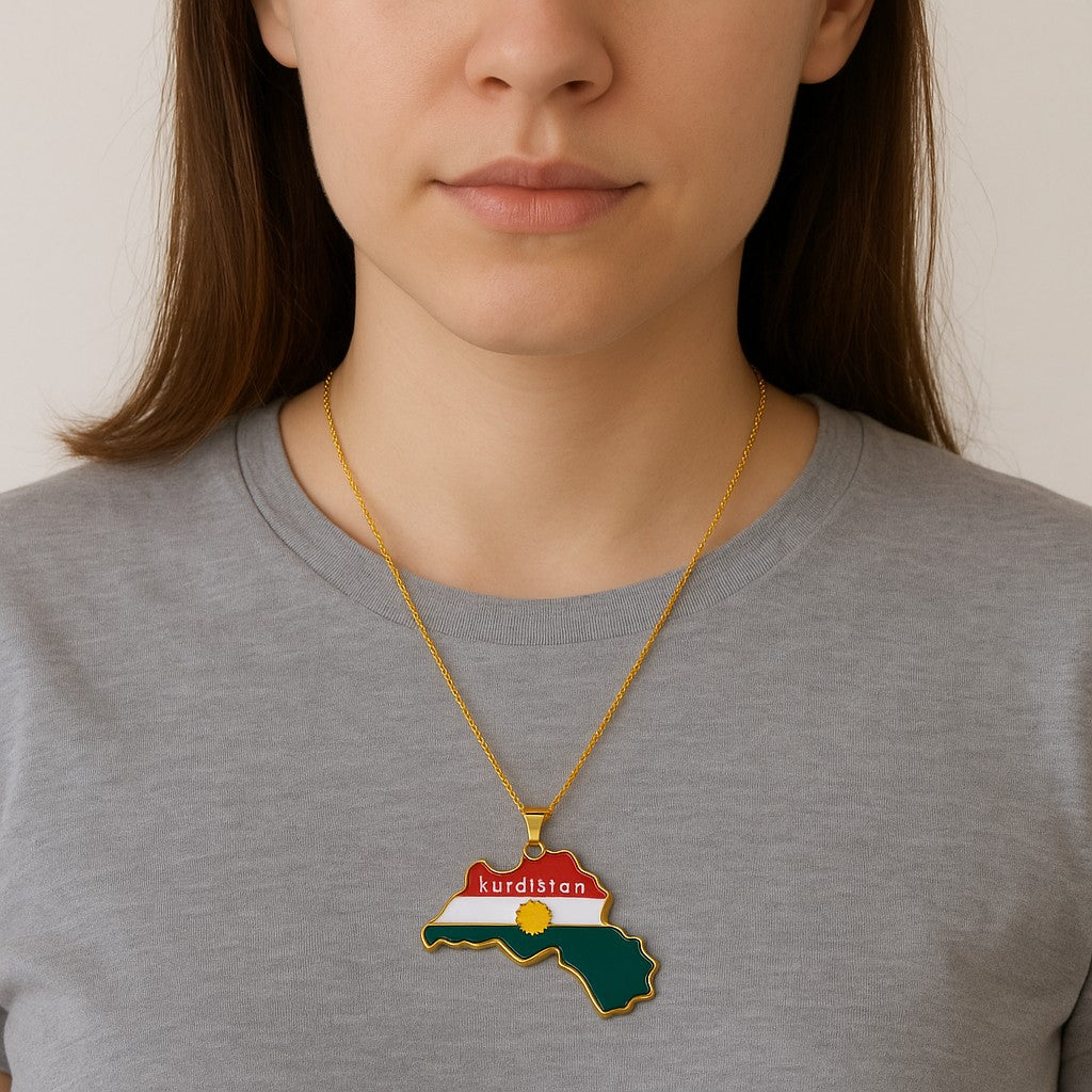 Halsband Kurdistan – Guldfärgat