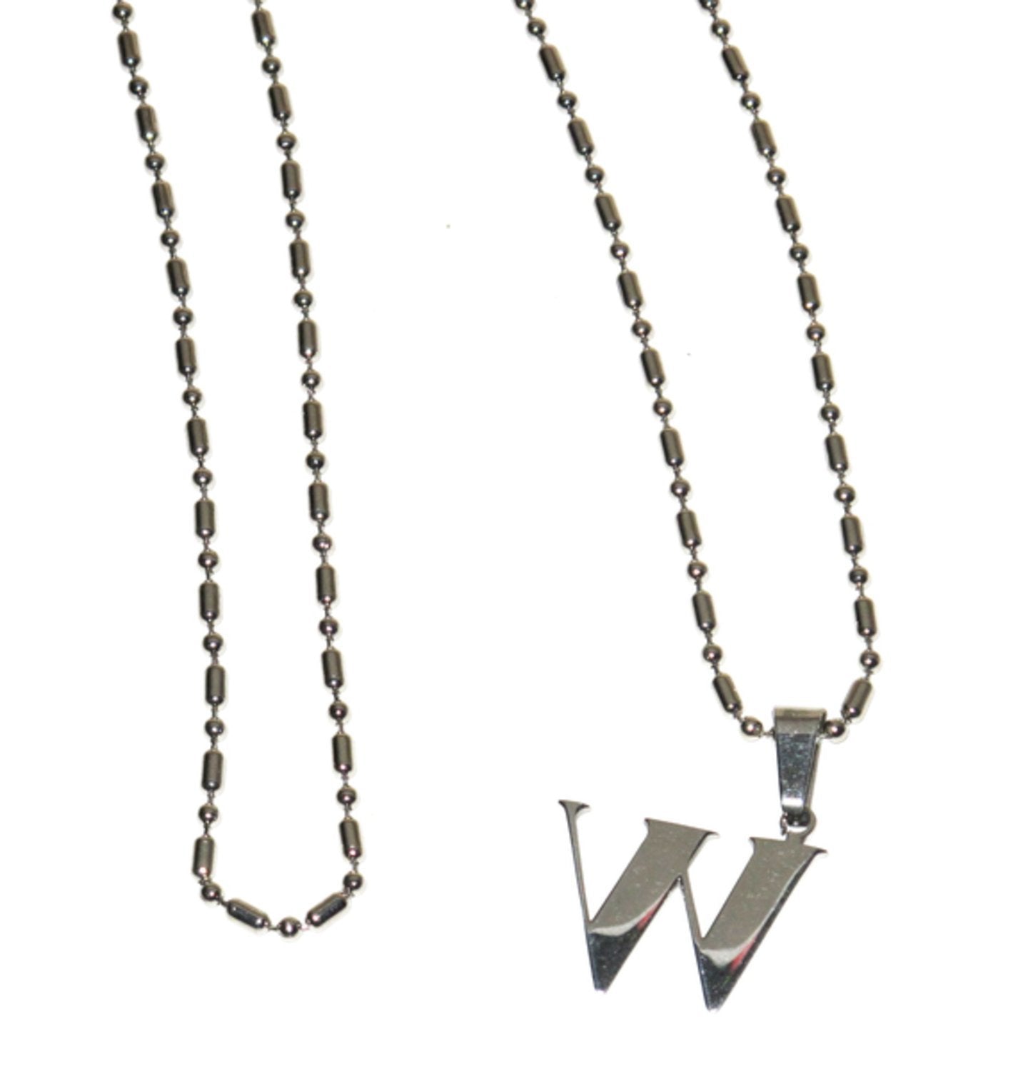 Necklace with the letter W