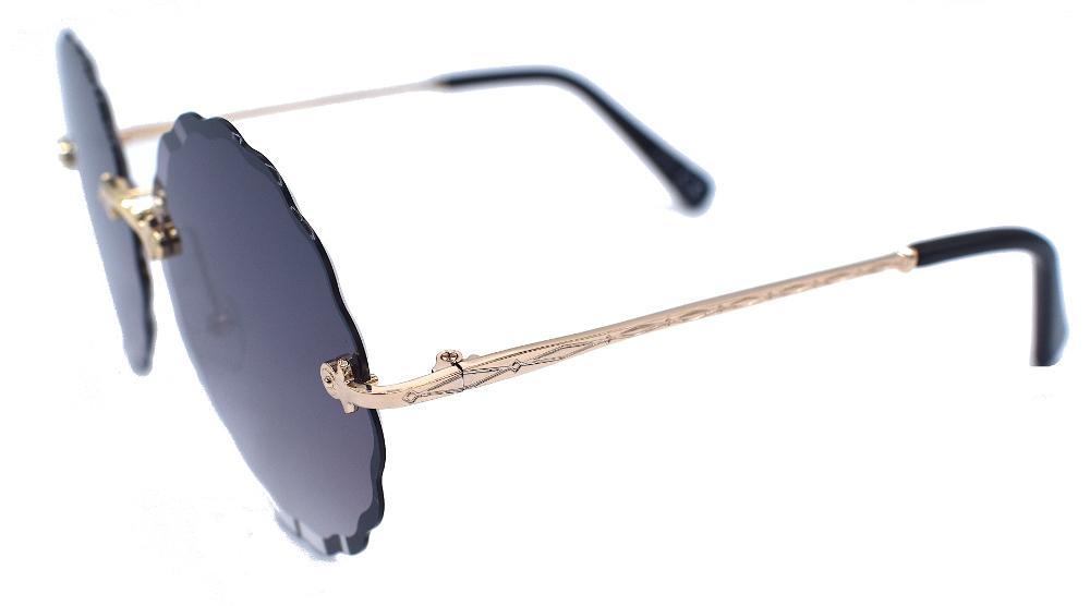 Ice Wave runda solglasögon - mörk – produktbild – Hiprock