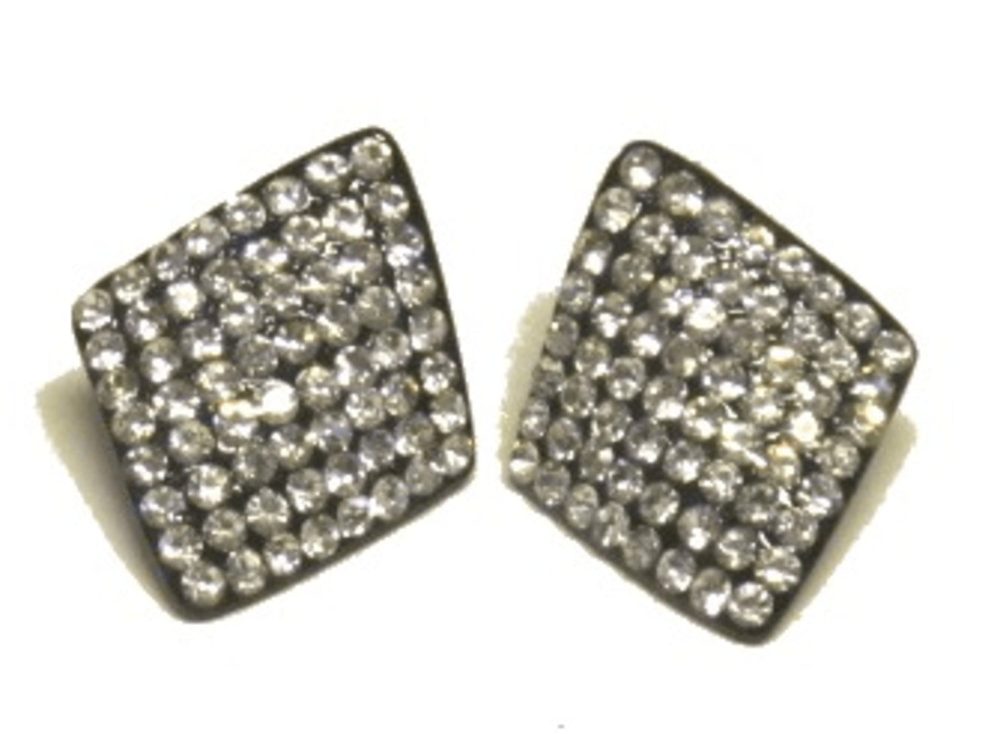 Iced curved earrings