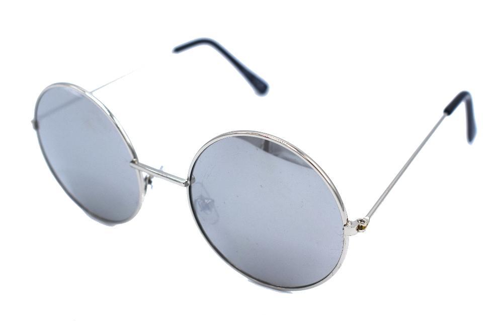 Infinity round sunglasses - Silver/mirror