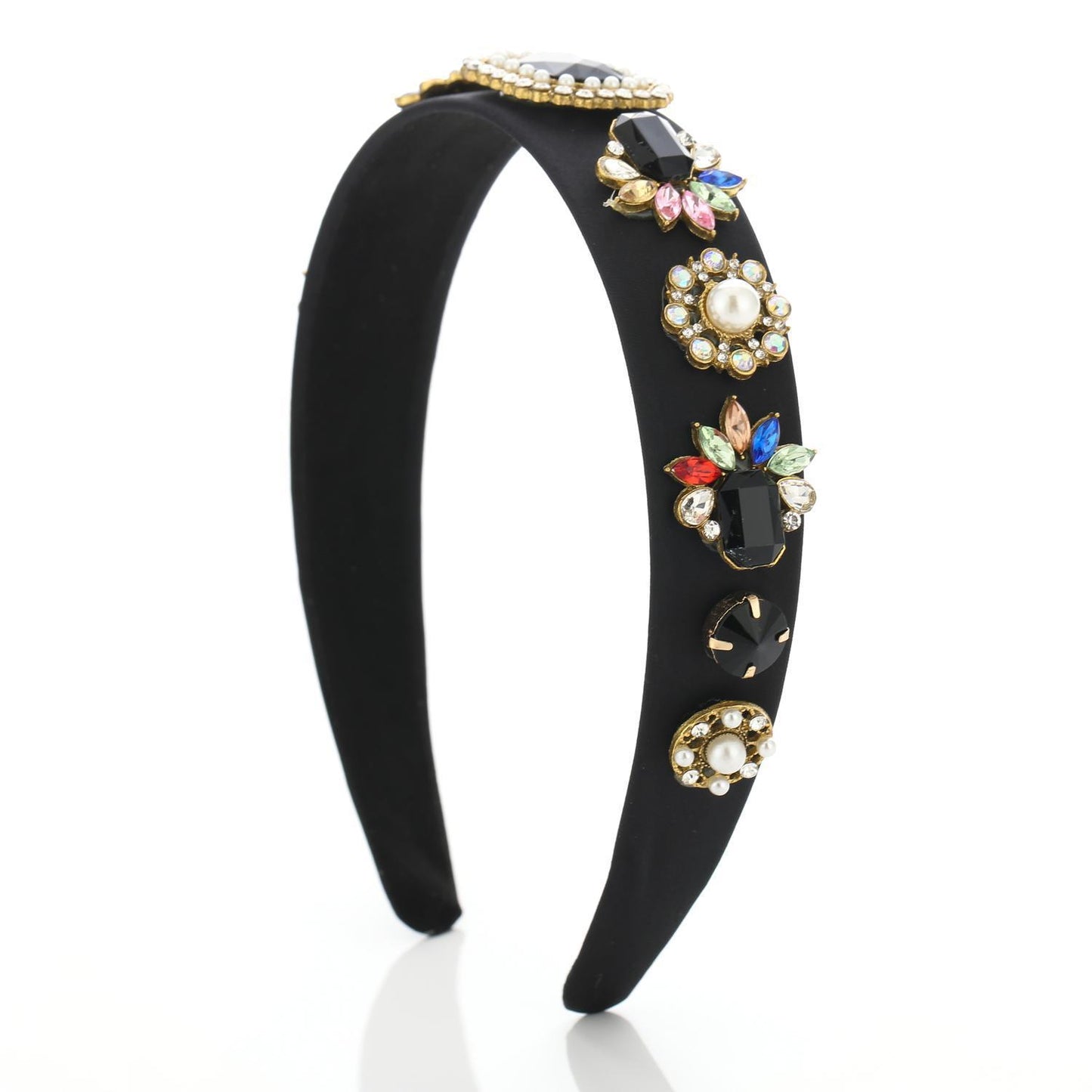 Luxurious tiara with hand-mounted crystals