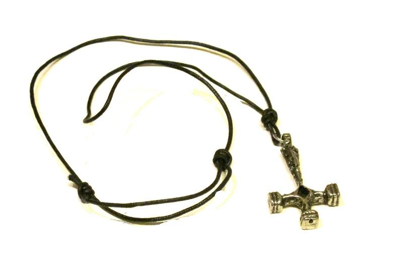 Inverted cross necklace