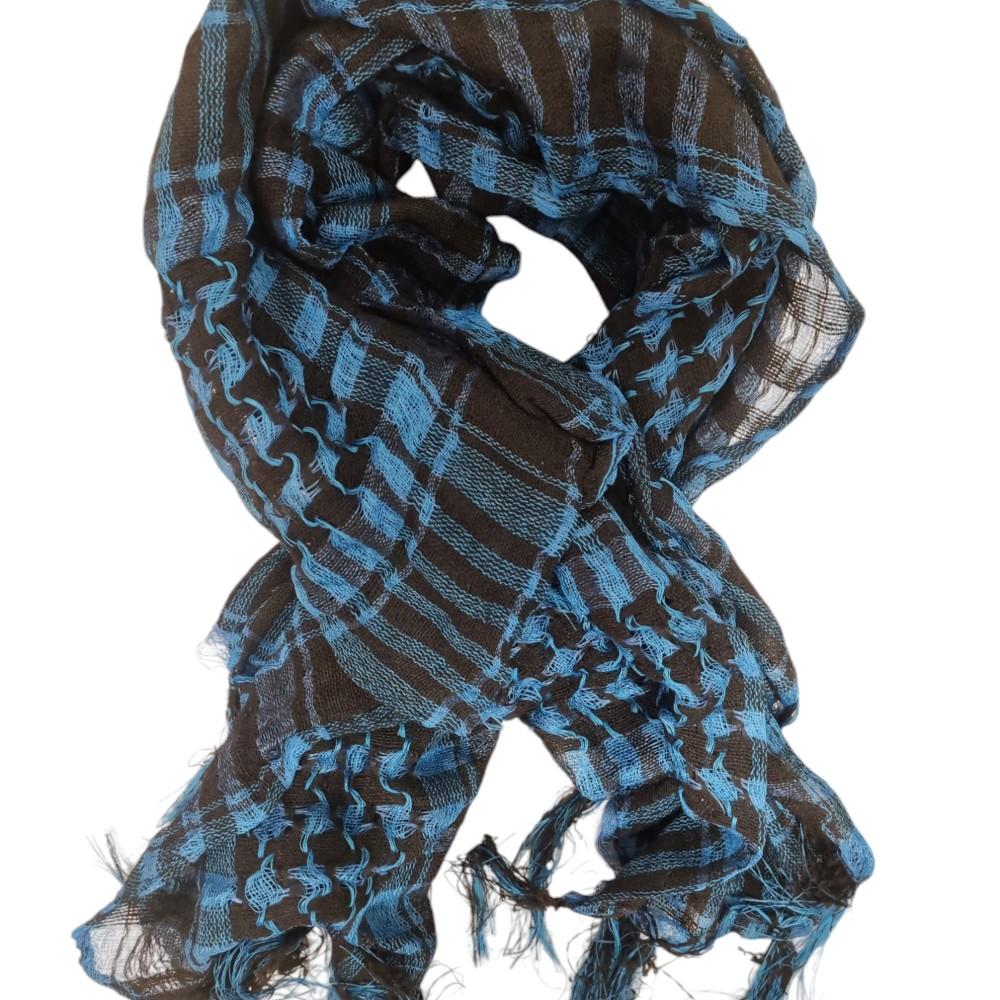 Palestinasjal - Turkos och svart - scarf – produktbild – Hiprock
