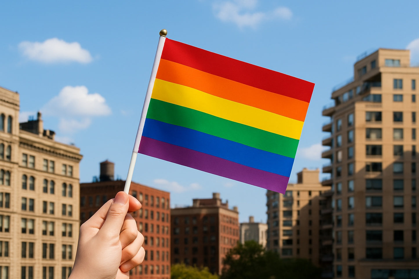 Pride handflagga – 5-pack