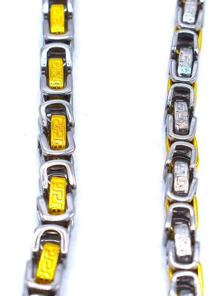 Vankka Kejsar-ketjukaulakoru - kullanvärinen ja hopeanvärinen