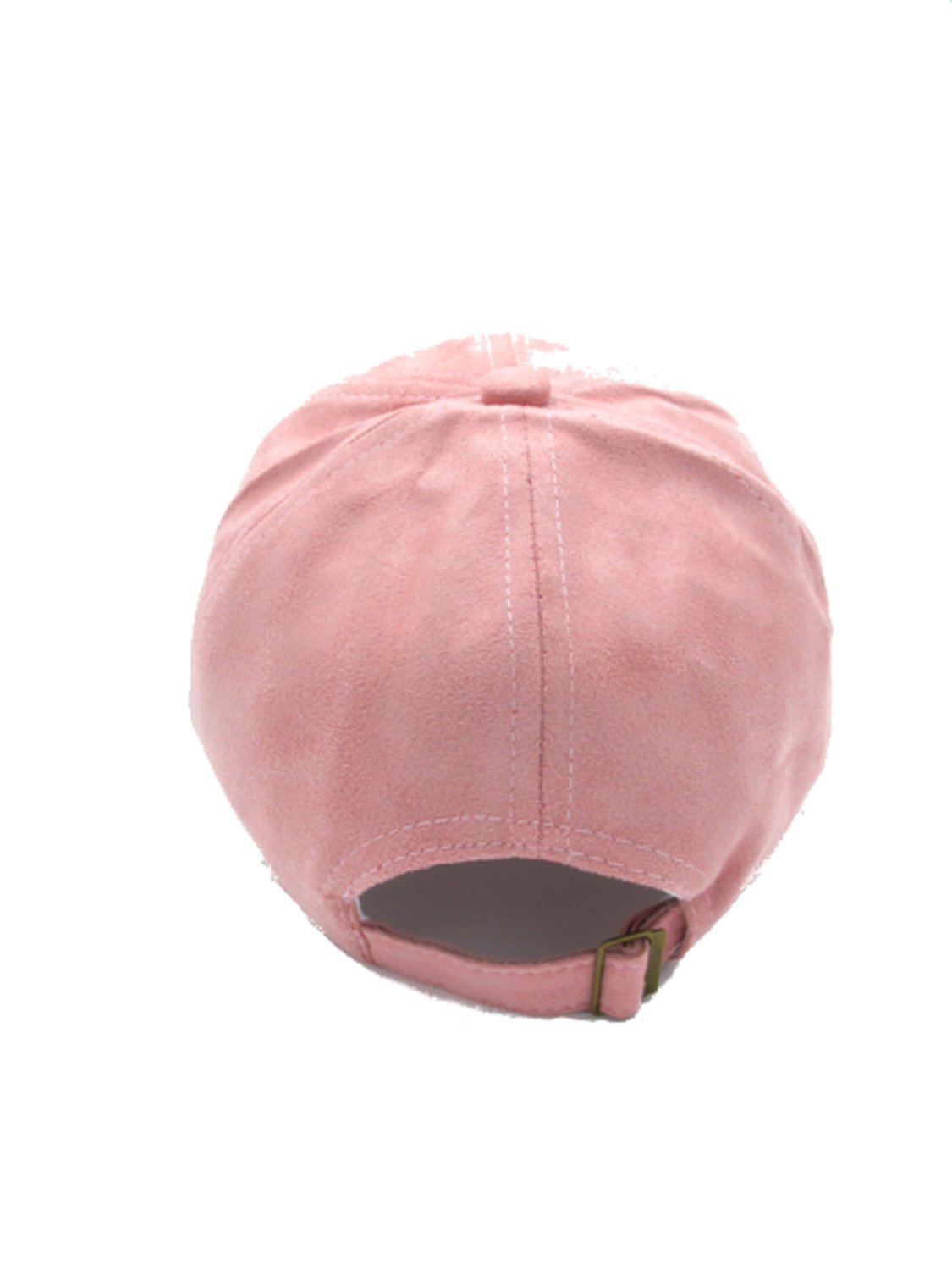 Pink suede cap