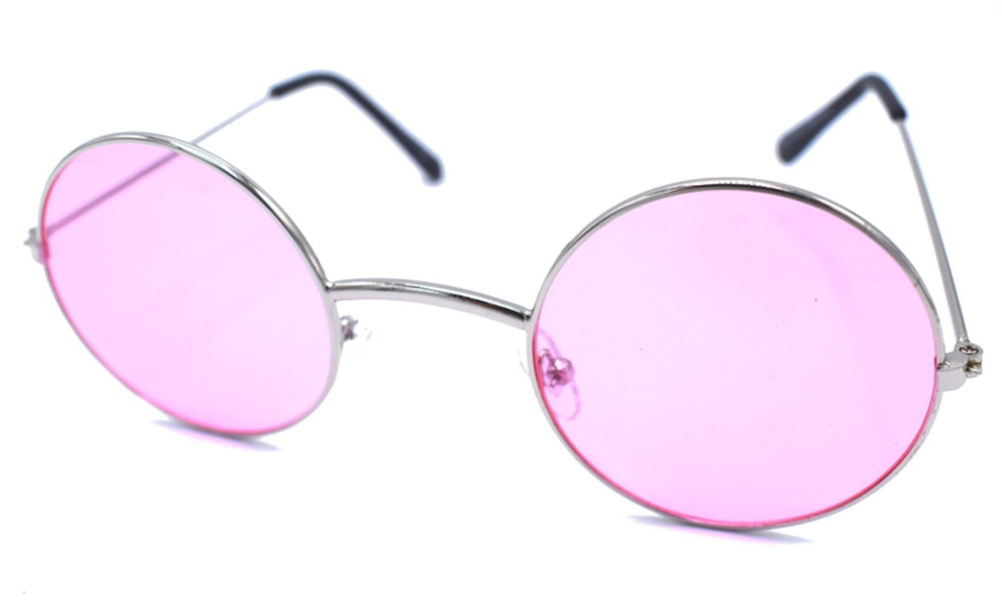Rosa runda solglasögon – produktbild – Hiprock
