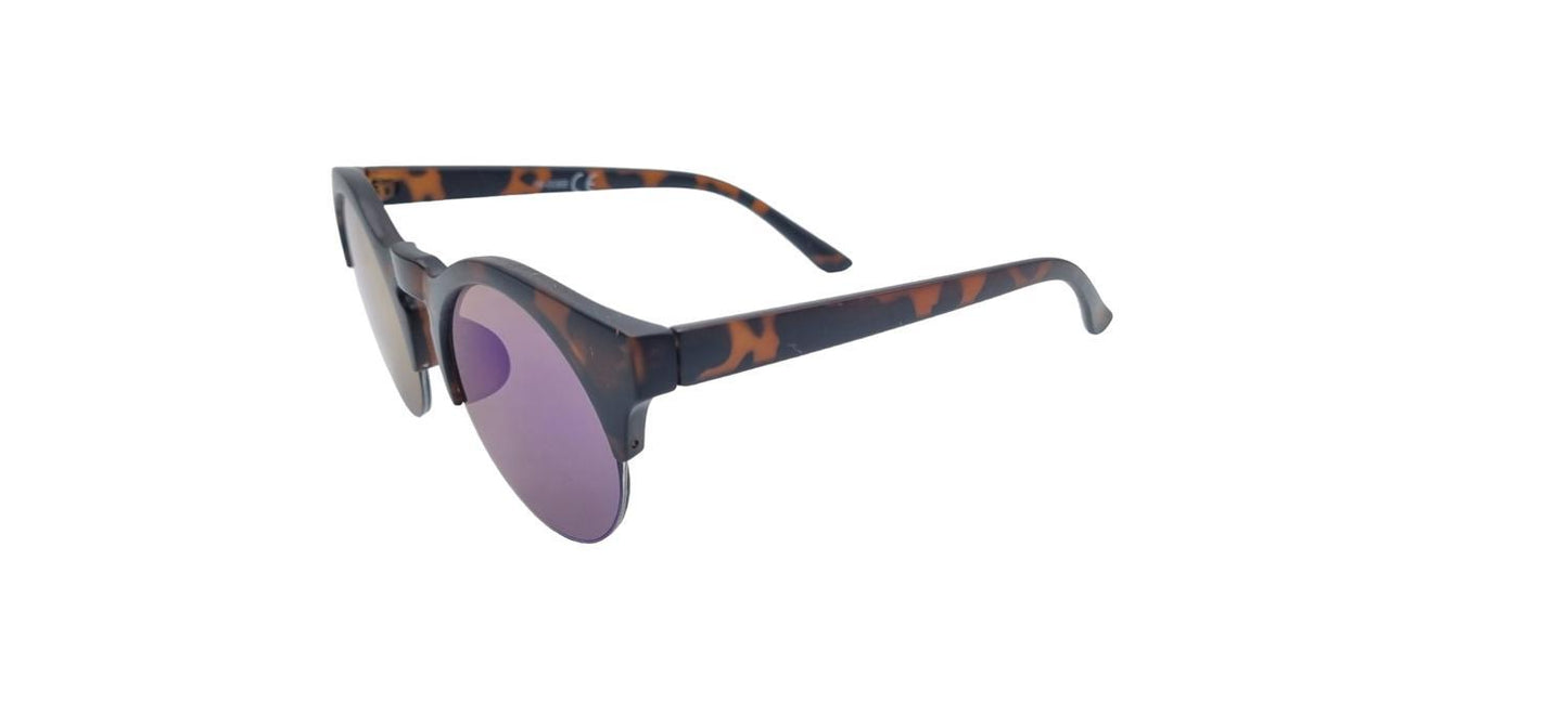 Round Leopard sunglasses