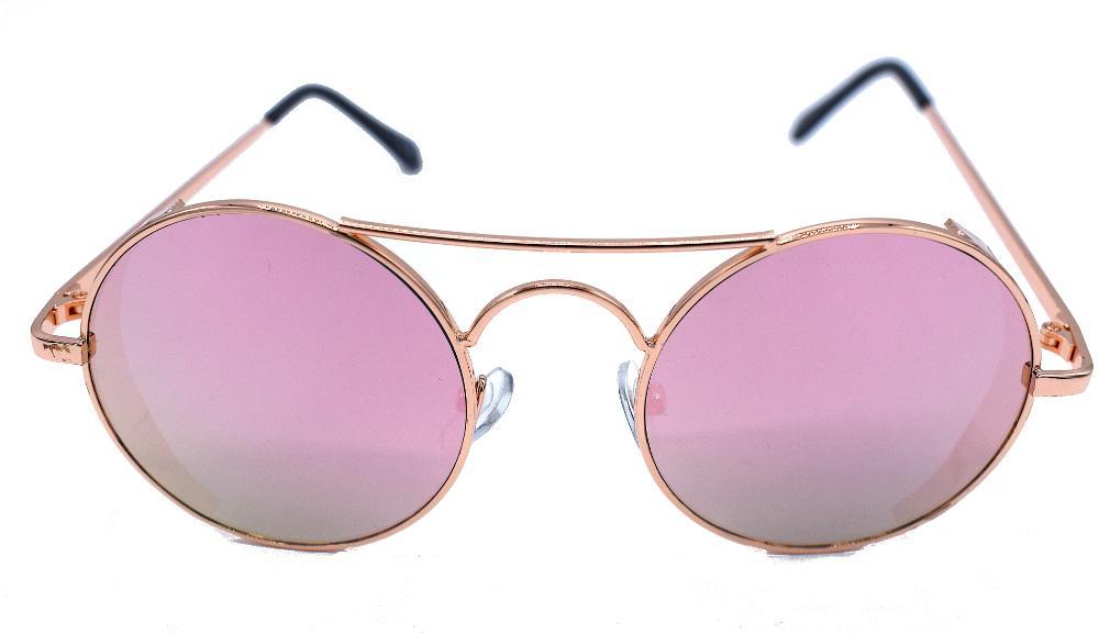 Round sunglasses - Pink/green