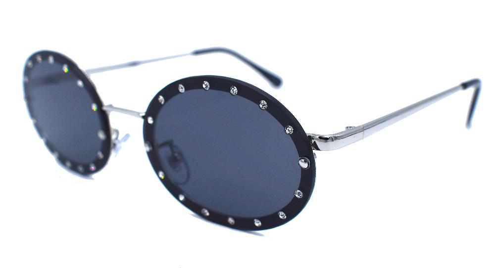 Runda svarta solglasögon - Ice Edition – produktbild – Hiprock