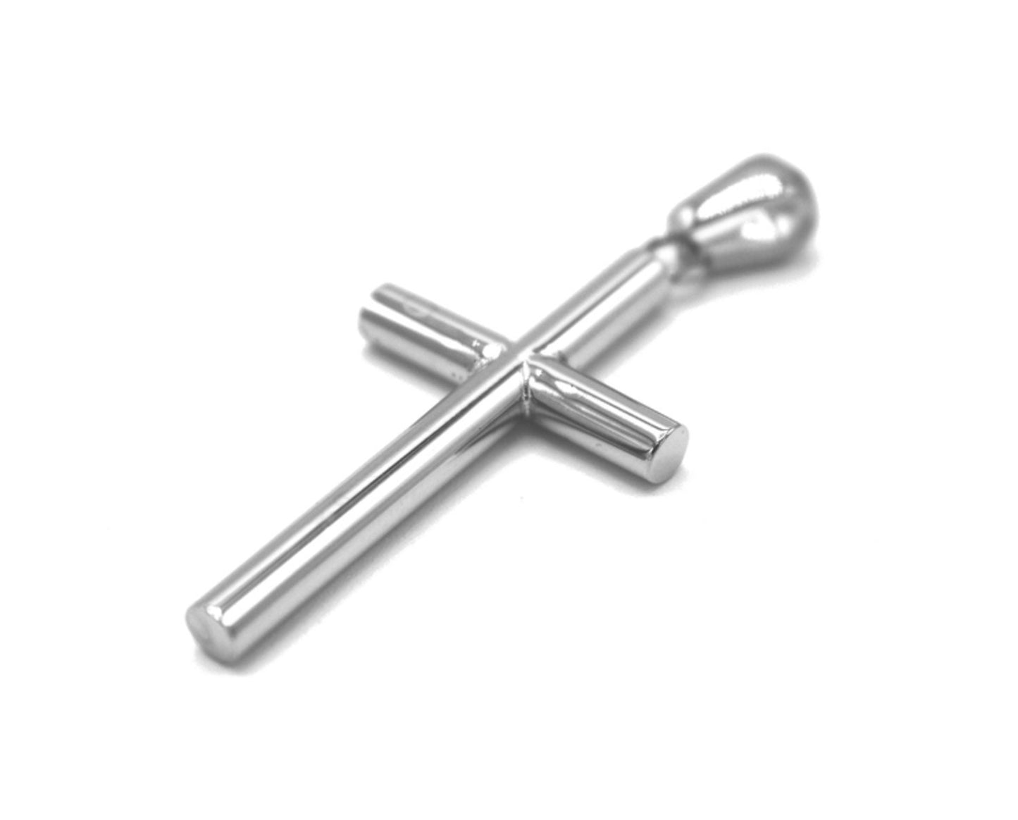 Silver colored cross pendant