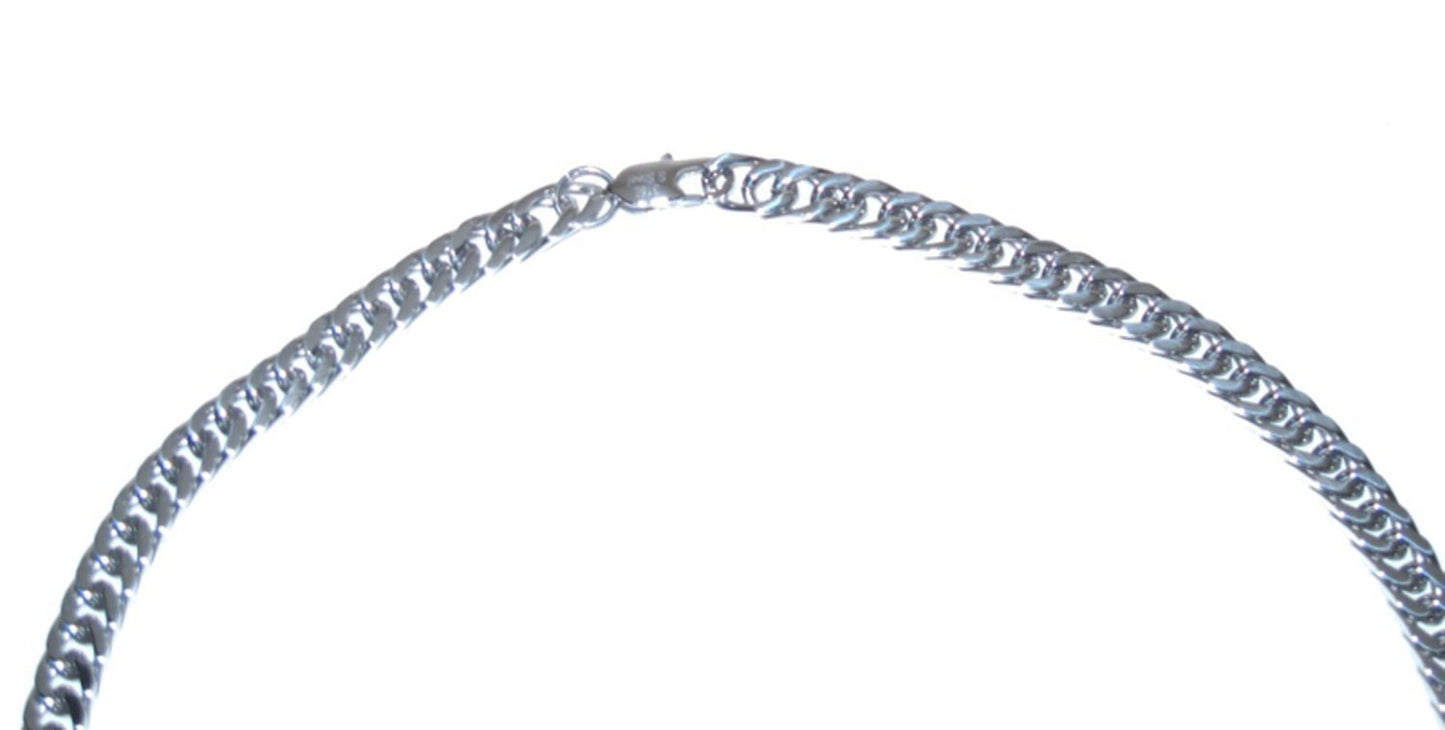 Silver colored chain necklace
