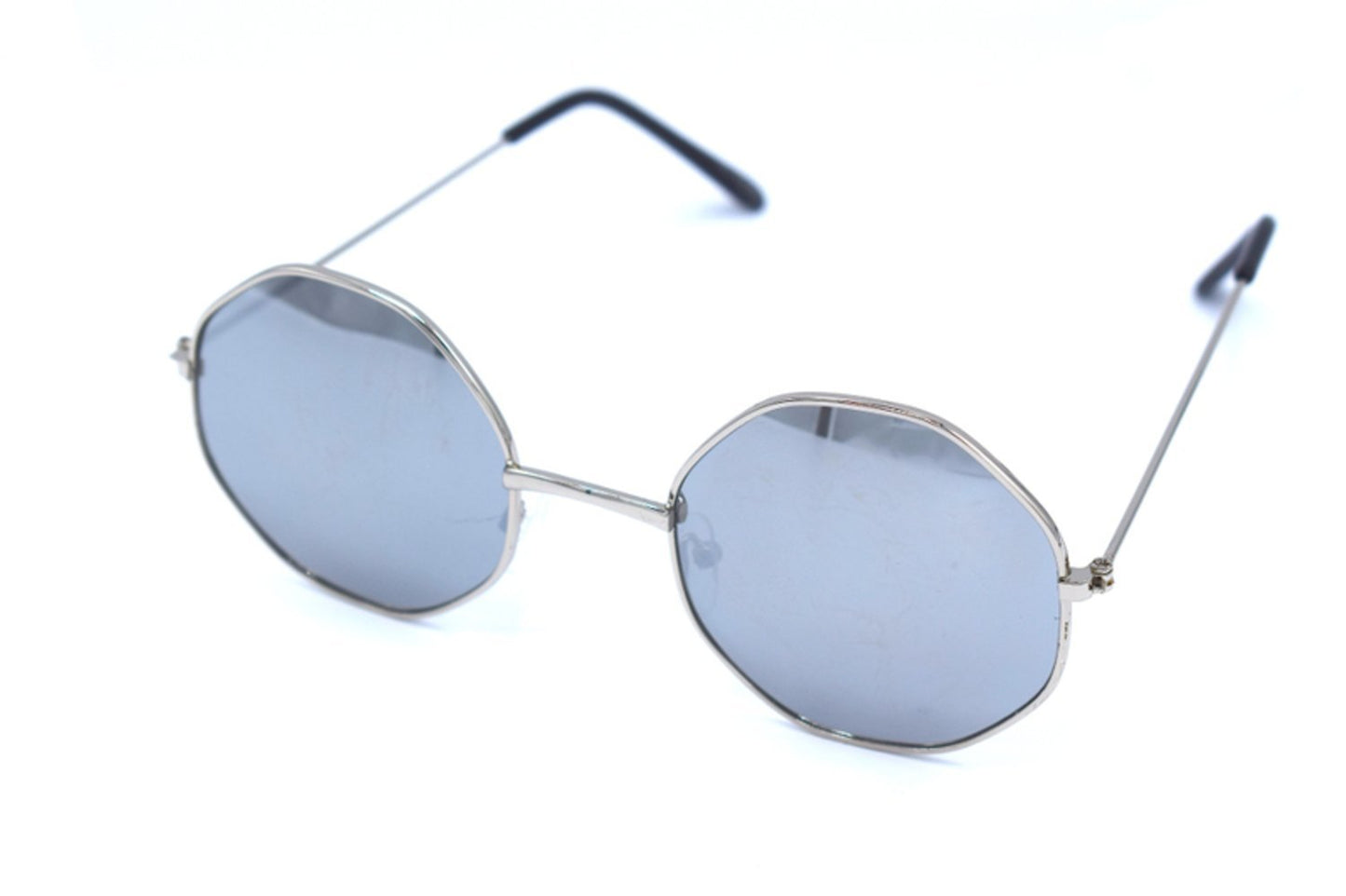 Solglasögon Silver åtta kantiga lätt spegel – produktbild – Hiprock