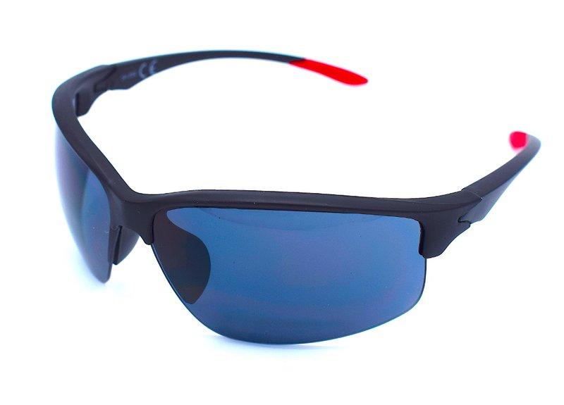 Svart/röd Sport solglasögon - Bravo