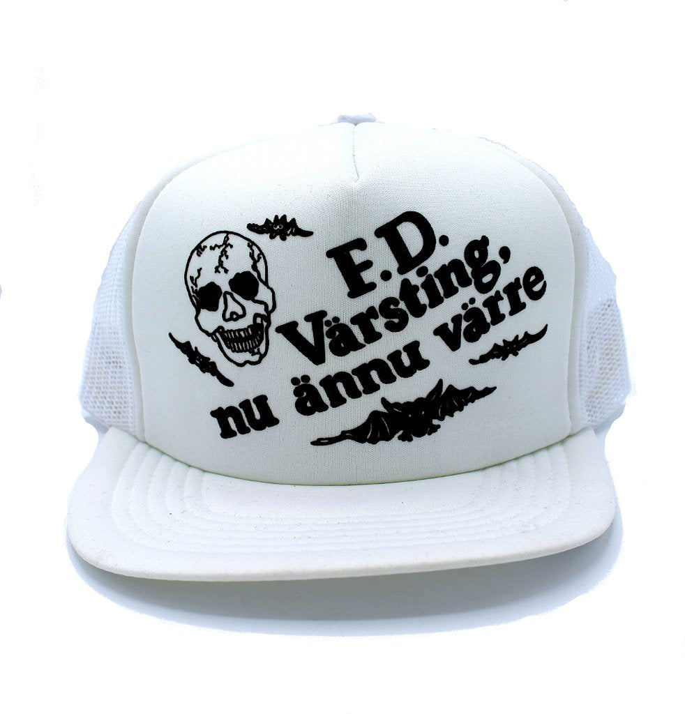 Truckerkeps - "F.D. Värsting Nu Ännu Värre" – produktbild – Hiprock