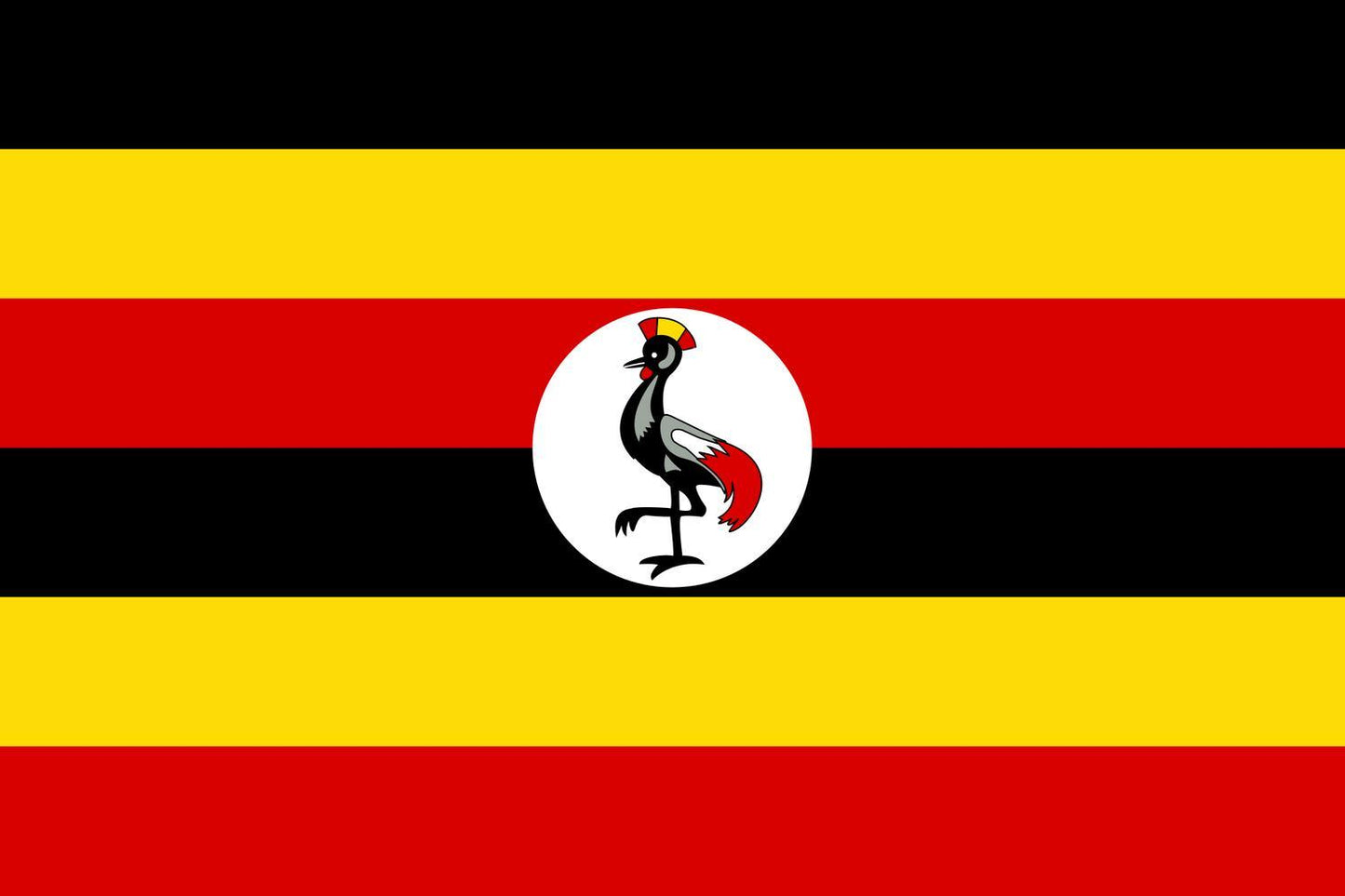 Uganda flagga – produktbild – Hiprock
