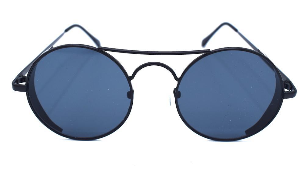 X-rage pyöreät aurinkolasit Mustat