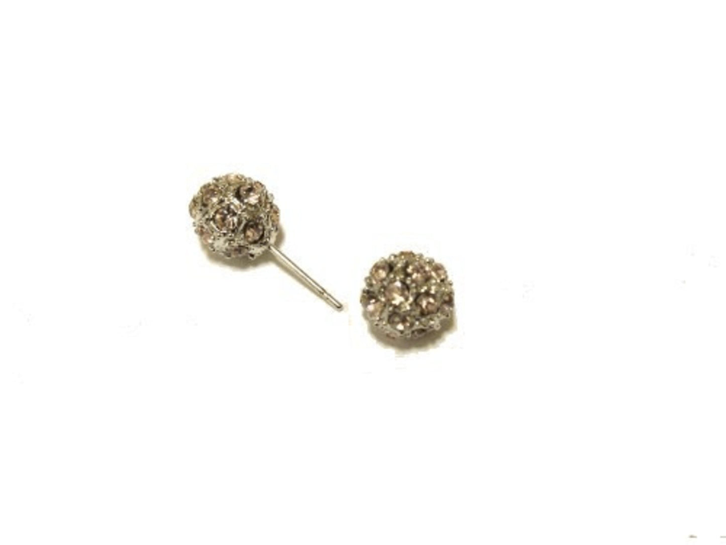 Earrings - Iced Ball Pink