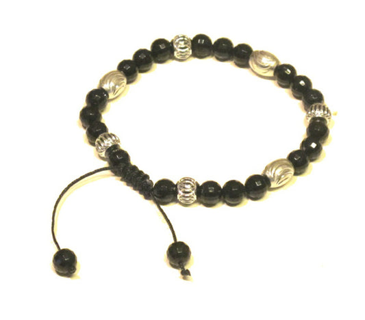 Bracelet black pearls