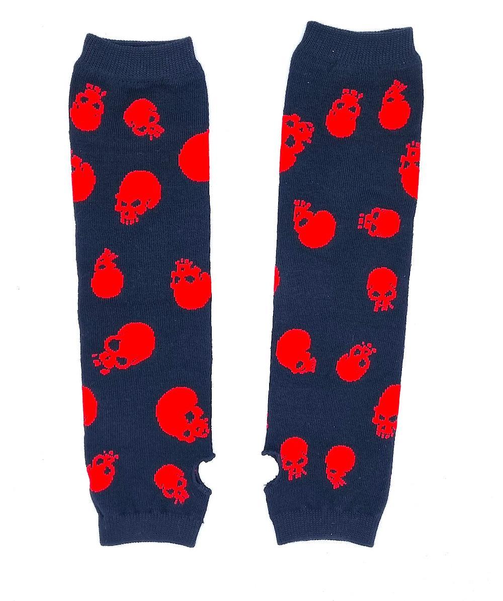 Käsivarsien lämmittimet - Rannelämmittimet - Kallot musta ja punainen