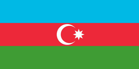 Azerbajdzjan flagga –  produktbild – Hiprock
