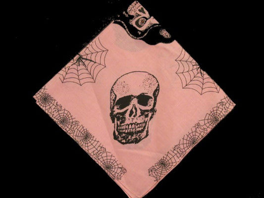 Bandana - Skulls with cobwebs