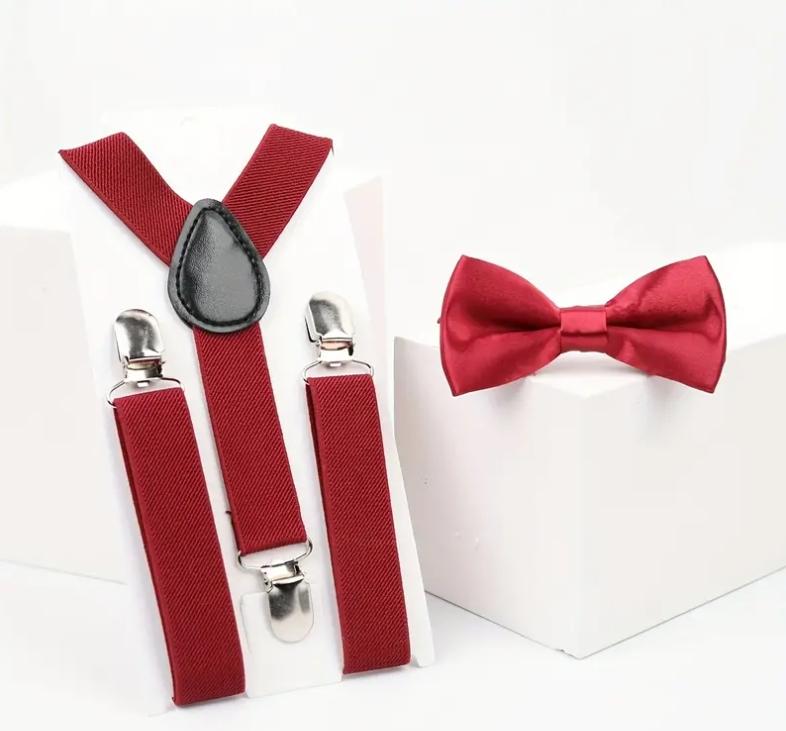 Barn Hängslen med Fluga - Flertal färger –  produktbild – Hiprock