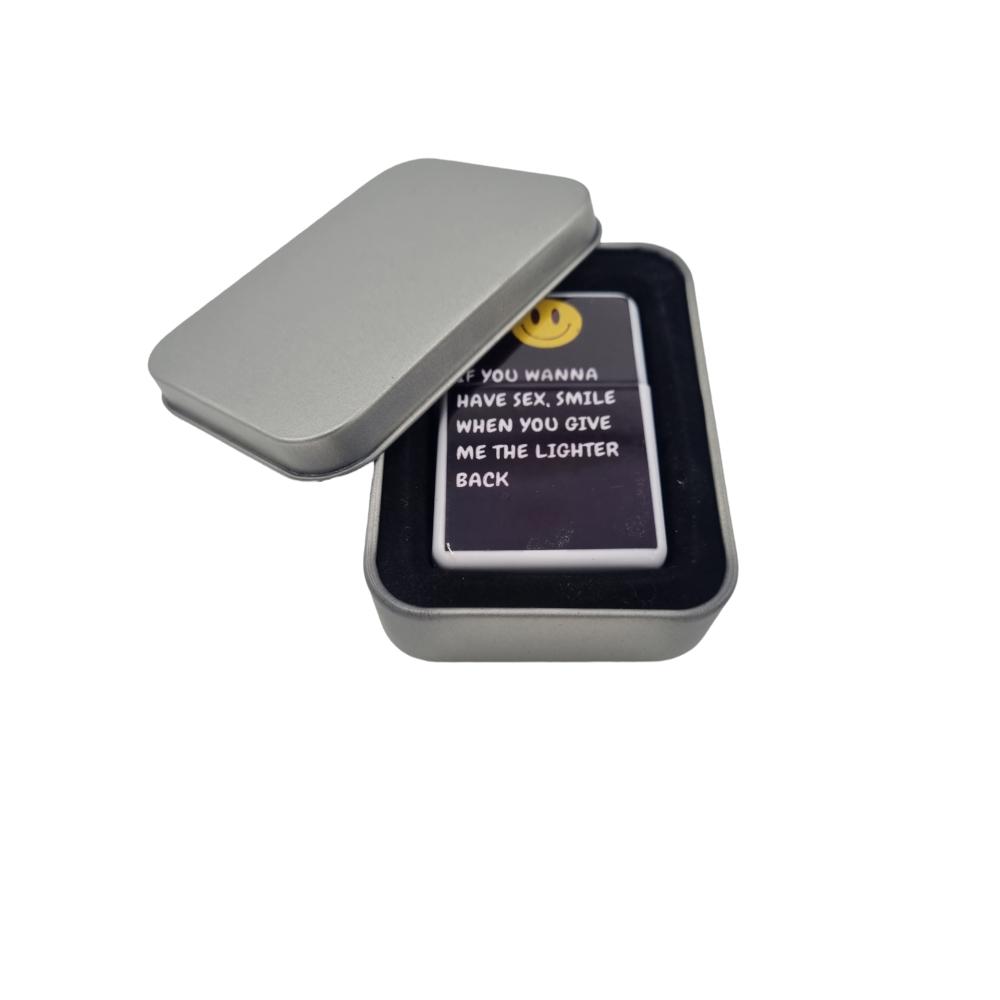 Petrol lighter - If you wanna have sex, smile